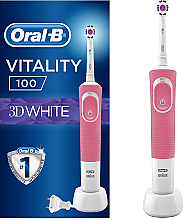 Kup Elektryczna szczoteczka do zębów, różowa - Oral-B Vitality 100 D100.413.1 PRO 3D