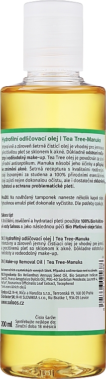 Olejek hydrofilowy - Saloos Tea Tree-Manuka Oil — Zdjęcie N4