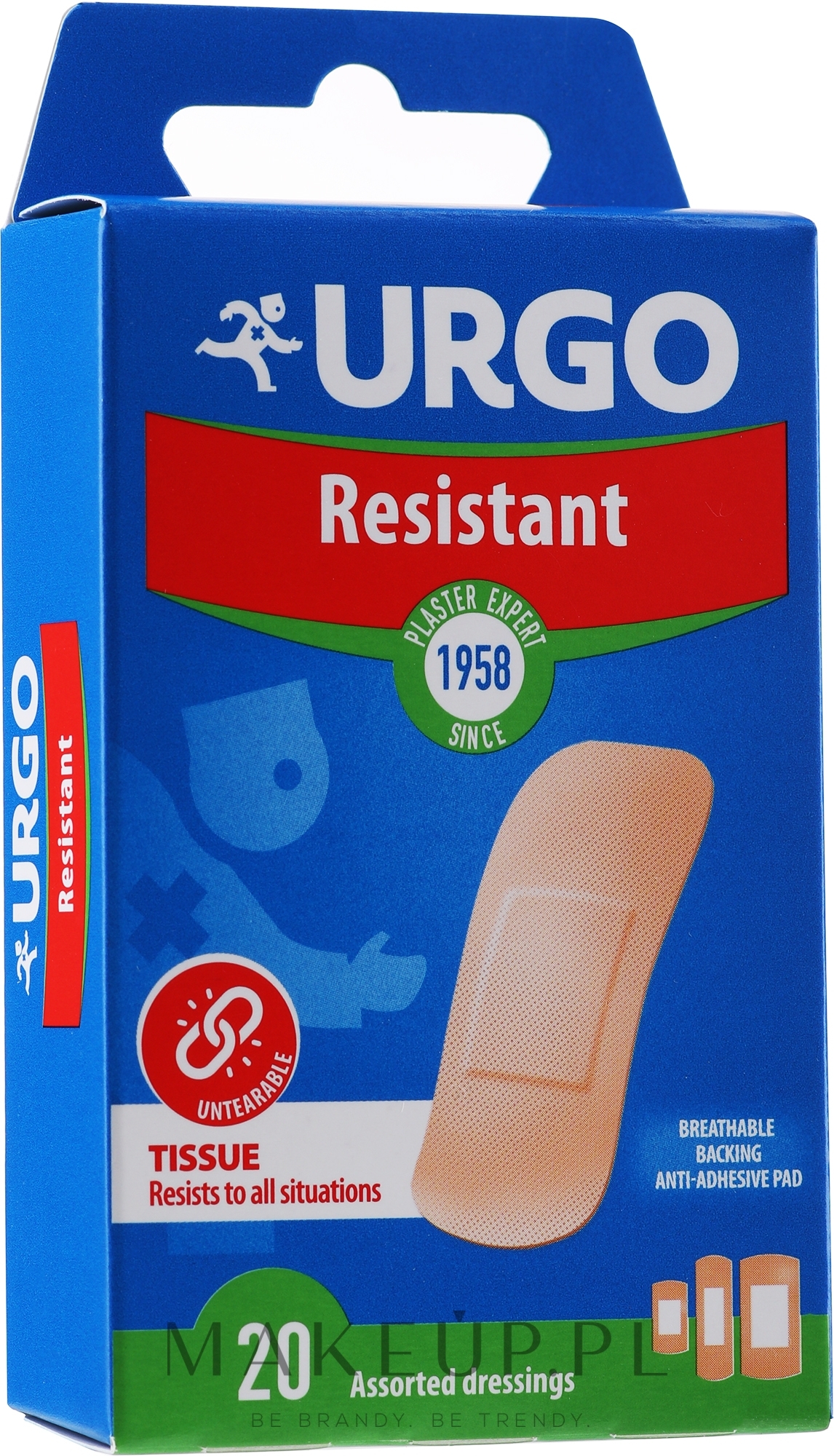 Plaster wodoodporny, 3 rozmiary - Urgo Resistant — Zdjęcie 20 szt.