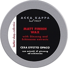 Matujący wosk do włosów - Acca Kappa Matt Finish Wax — Zdjęcie N1
