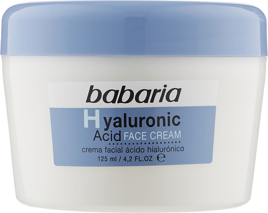 Krem do twarzy z kwasem hialuronowym - Babaria Hyaluronic Acid Face Cream — Zdjęcie N2