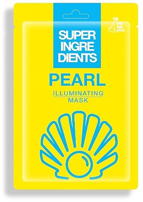 Maska w płachcie do twarzy z ekstraktem z pereł - We Lab You Super Ingredients Pearl Illuminating Mask — Zdjęcie N1