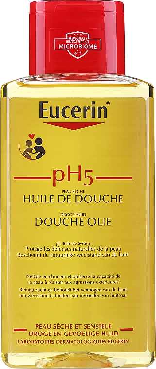 Olejek pod prysznic do skóry suchej i wrażliwej - Eucerin pH5 Shower Oil — Zdjęcie N1