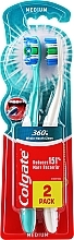 Szczoteczka do zębów Superclean, średnia, turkusowa + szara - Colgate — Zdjęcie N1