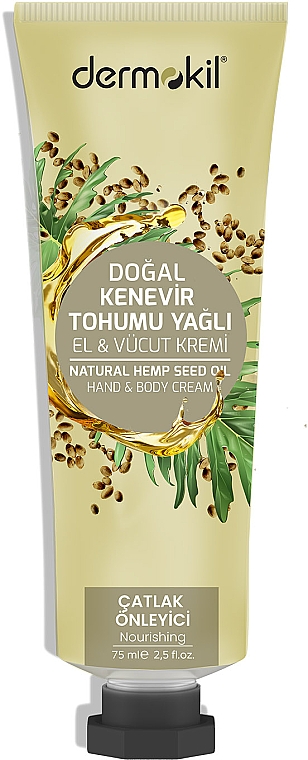Krem do rąk i ciała z olejem z nasion konopi - Dermokil Hand & Body Cream With Hemp Seed Oil — Zdjęcie N1