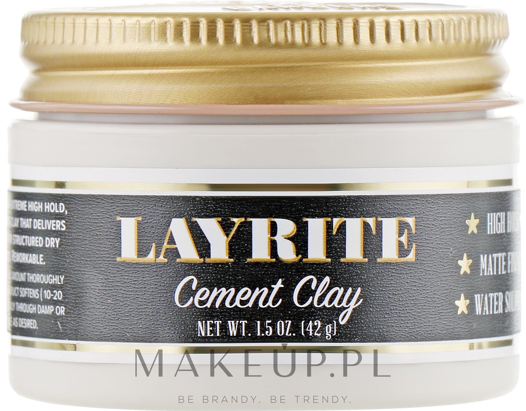 Glinka do stylizacji włosów - Layrite Cement Hair Clay — Zdjęcie 42 g