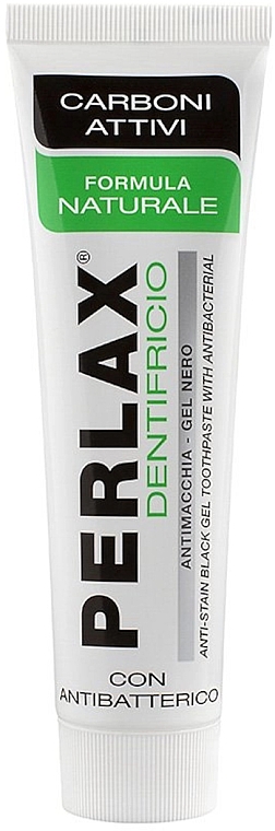 Antybakteryjna pasta do zębów z aktywnym węglem - Mil Mil Perlax Anti-Stain Black Toothpaste With Antibacterial — Zdjęcie N1