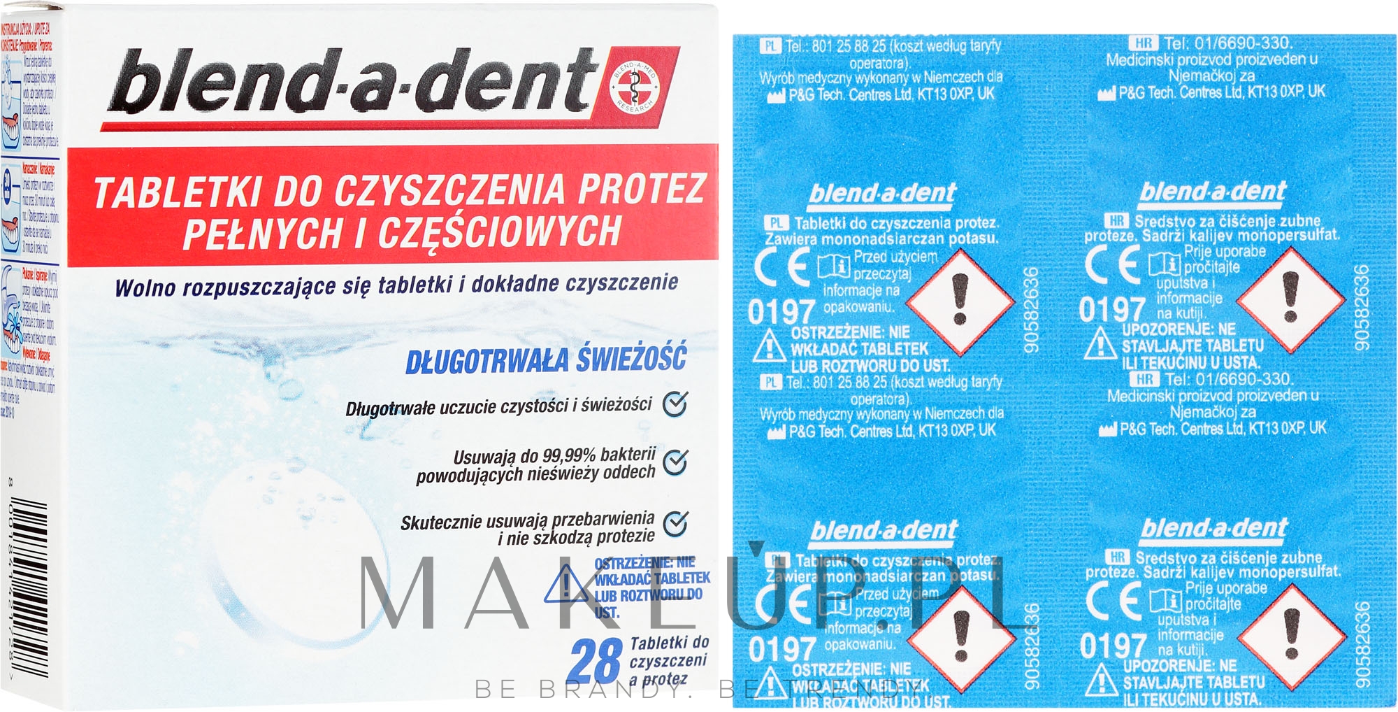 Tabletki do czyszczenia protez pełnych i częściowych - Blend-A-Dent — Zdjęcie 28 szt.
