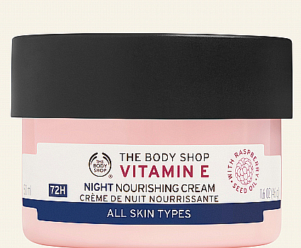 Nawilżający krem do twarzy na noc - The Body Shop Vitamin E Night Skin Cream  — Zdjęcie N1