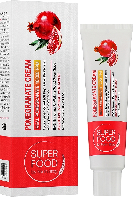 Krem do twarzy z granatem - Farmstay Superfood Pomegranate Cream — Zdjęcie N3