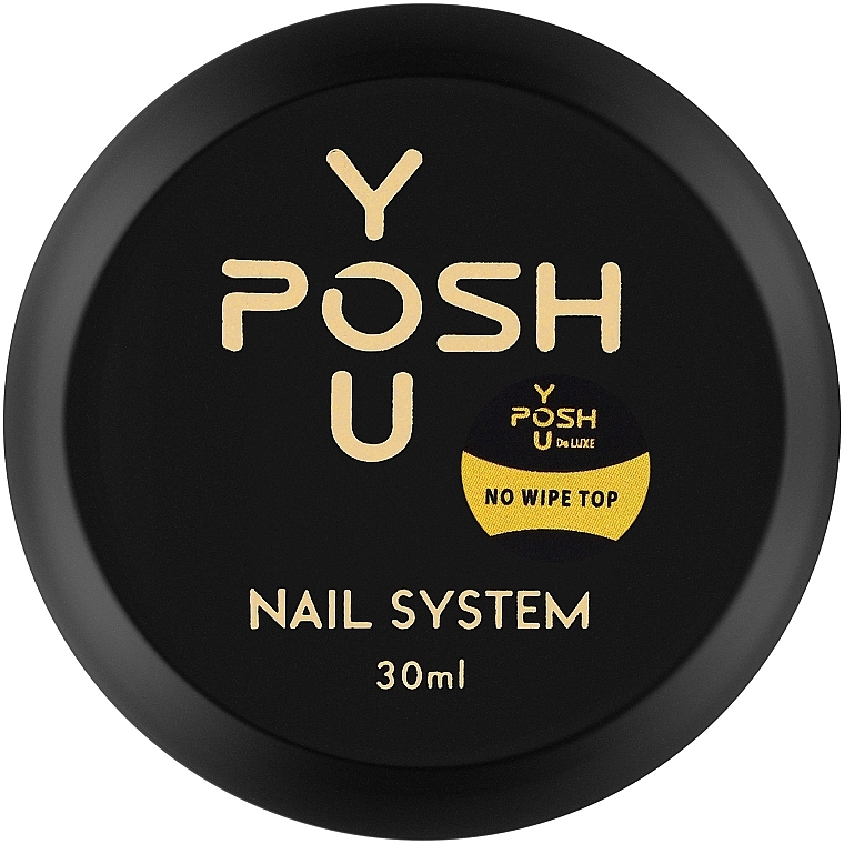 Nielepiący się top coat do lakieru żelowego - YouPOSH Rubber None-Wipe Top — Zdjęcie N1