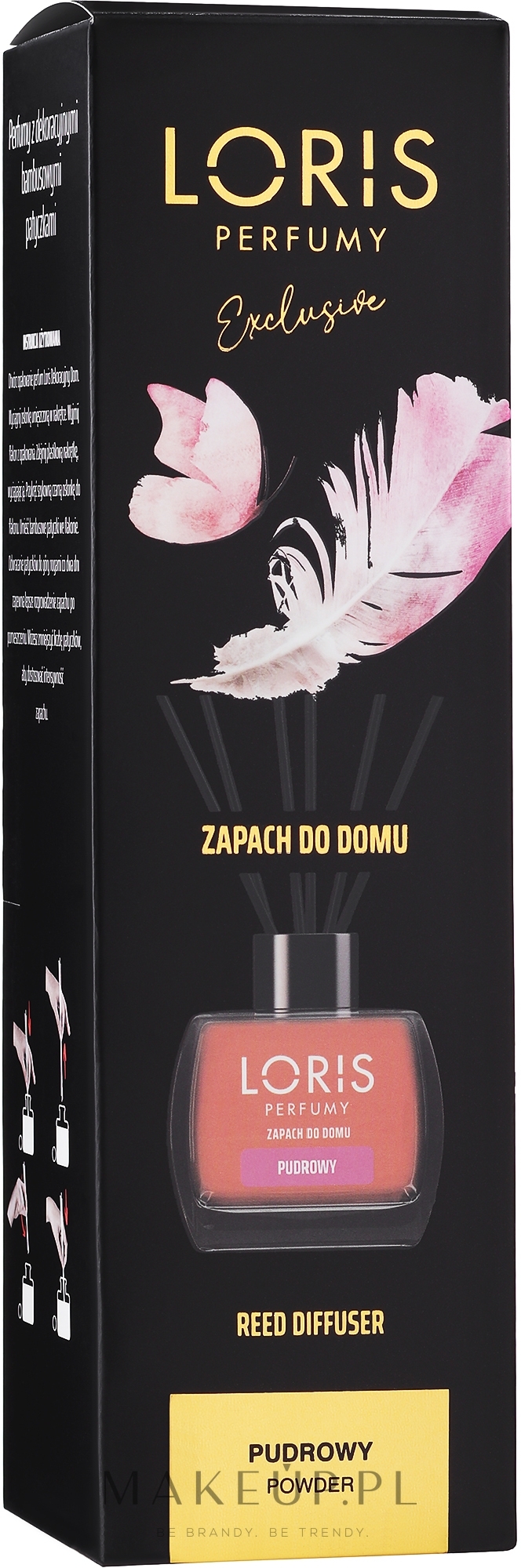 Dyfuzor zapachowy Powder - Loris Parfum Powder Reed Diffuser — Zdjęcie 120 ml