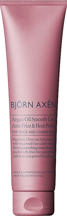 Wygładzający krem do włosów - BjOrn AxEn Argan Oil Smooth Cream — Zdjęcie N1