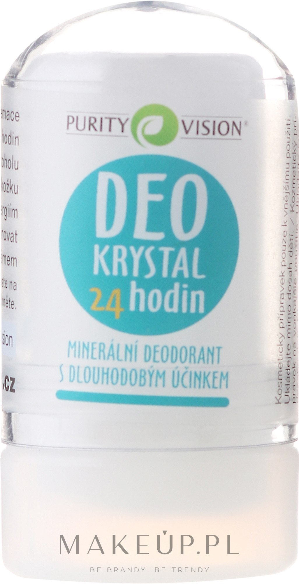 Mineralny dezodorant - Purity Vision Deo Krystal 24 Hour Mineral Deodorant  — Zdjęcie 60 g
