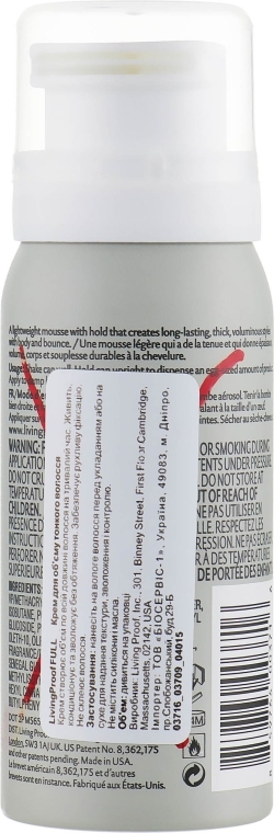 Mus do włosów cienkich - Living Proof Full Thickening Mousse — Zdjęcie N4