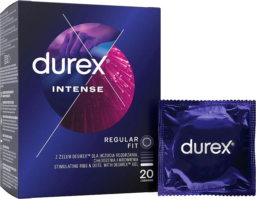 Prezerwatywy, 20 sztuk - Durex Intense Condoms — Zdjęcie N1