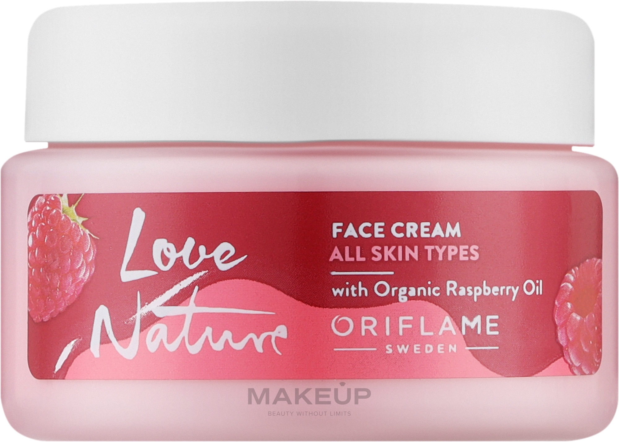 Krem do twarzy z organicznym olejem malinowym - Oriflame Love Nature Sweet Delights Face Cream — Zdjęcie 50 ml