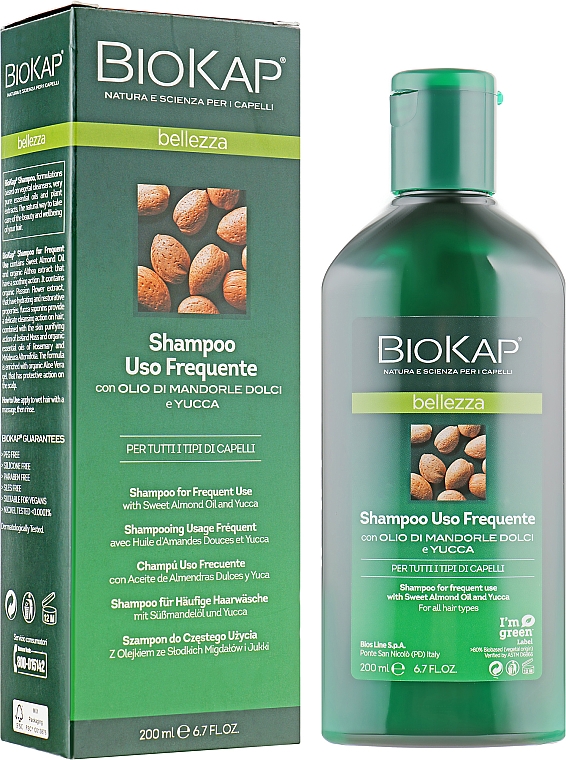 Szampon do częstego stosowania - BiosLine BioKap Shampoo Uso Frequente — Zdjęcie N1