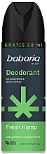 Dezodorant konopi w sprayu dla mężczyzn - Babaria Cannabis Deo Spray — Zdjęcie N1