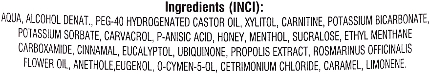 Płyn do płukania jamy ustnej z mleczkiem pszczelim i propolisem - Bione Cosmetics Dentamint Mouthwash Honey + Propolis — Zdjęcie N2