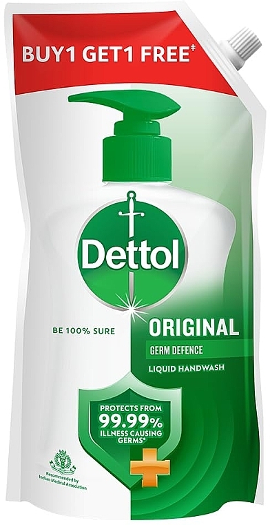 Mydło w płynie o działaniu antybakteryjnym - Dettol Original Liquid Hand Wash (uzupełnienie) — Zdjęcie N1