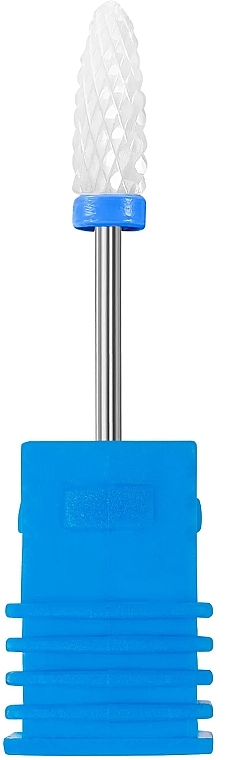 Frez ceramiczny Stożek, do usuwania lakieru hybrydowego, niebieski - Lewer M 3/32 Flame — Zdjęcie N1