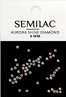 Cyrkonie do paznokci, 6 mm - Semilac Aurora Shine Diamond — Zdjęcie N1