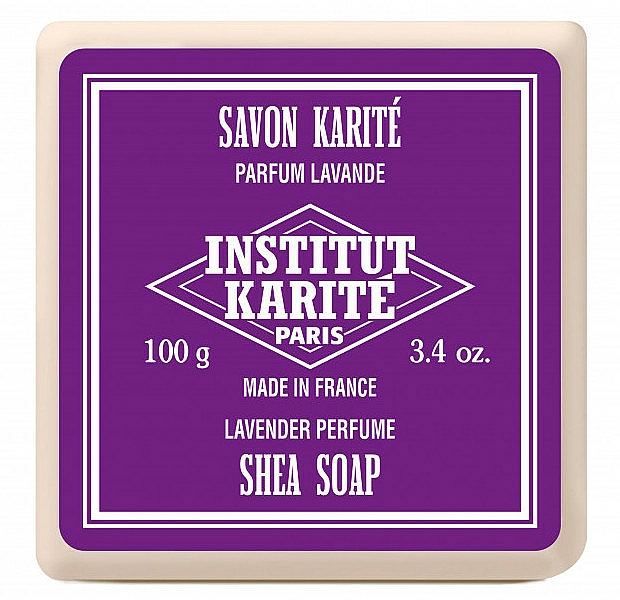 Zestaw - Institut Karite Shea Soap Trio Lemon Verbena, Almond & Honey and Lavender (soap/100g + soap/100g + soap/100g) — Zdjęcie N4