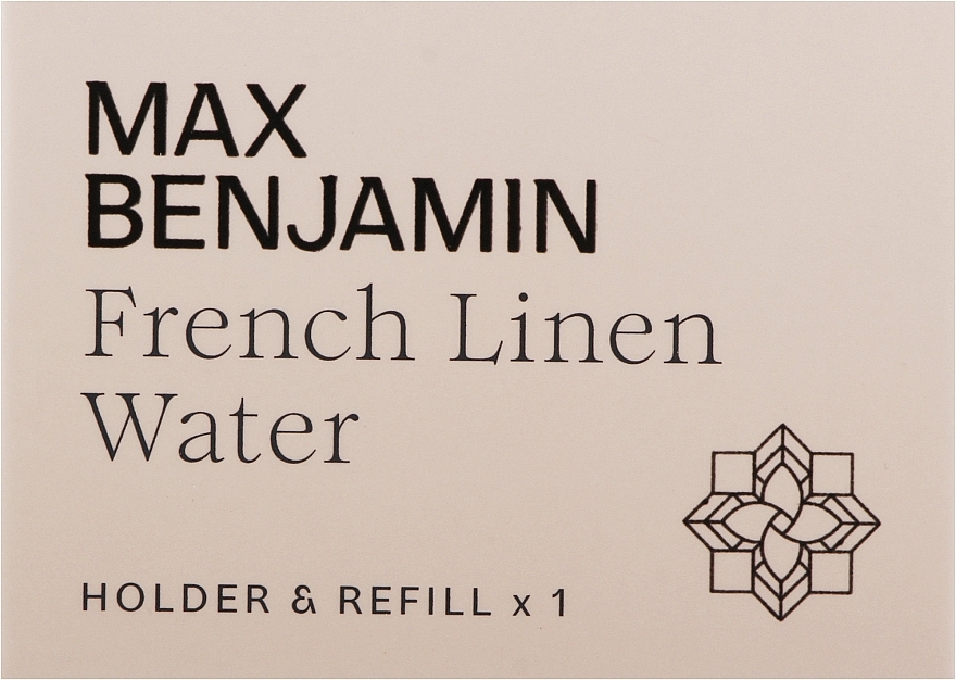 Odświeżacz powietrza do samochodu - Max Benjamin Car Fragrance French Linen Water Holder & Refill — Zdjęcie N2