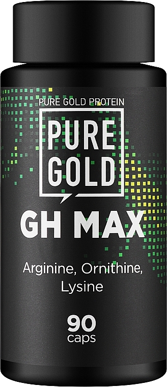 Kompleks aminokwasów w kapsułkach - Pure Gold GH Max — Zdjęcie N1