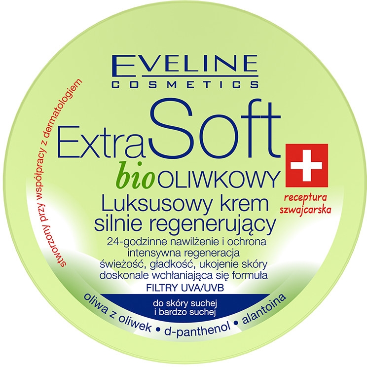 Biooliwkowy luksusowy krem silnie regenerujący - Eveline Cosmetics Extra Soft Bio