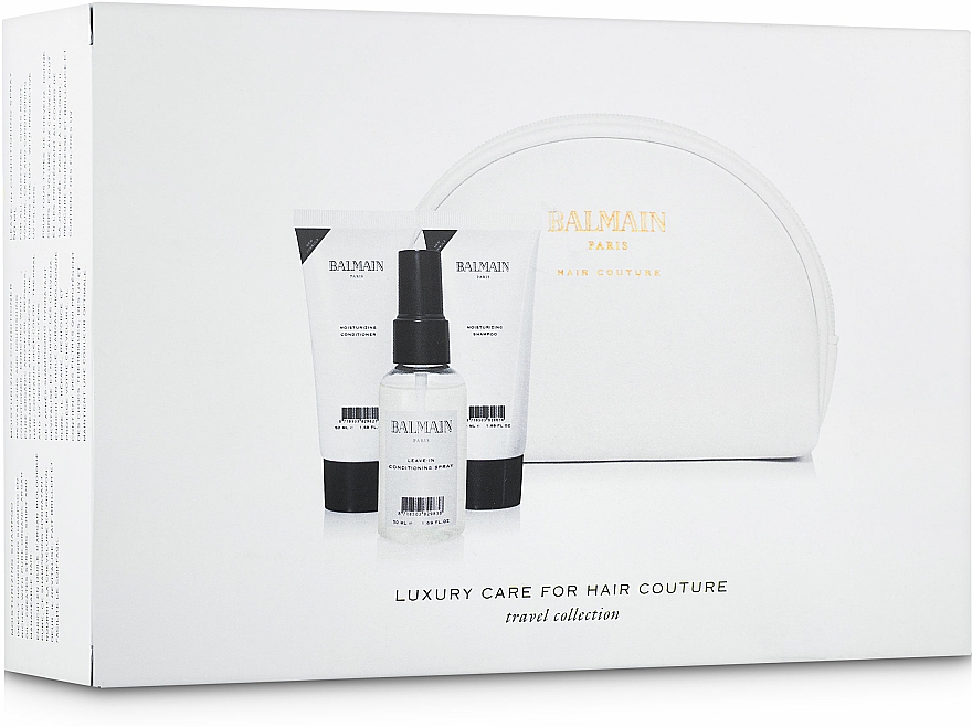 Zestaw - Balmain Paris Hair Couture Cosmetic Care Set (sh 50 ml + cond 50 ml + spray 50 ml + bag) — Zdjęcie N2
