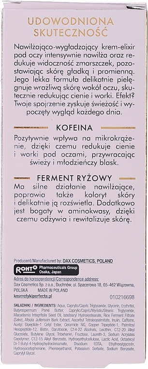 Nawilżający i wygładzający krem-eliksir pod oczy i na powieki 30+ - Perfecta Skin — Zdjęcie N3