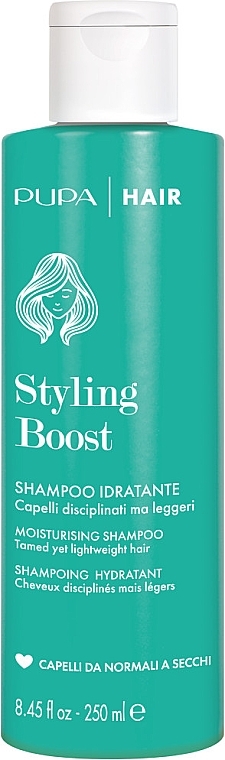Nawilżający szampon do włosów suchych i normalnych - Pupa Styling Boost Moisturizing Shampoo — Zdjęcie N1