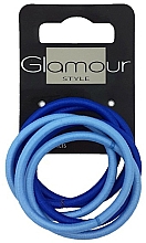 Kup Gumki do włosów bez metalu, niebieskie - Glamour