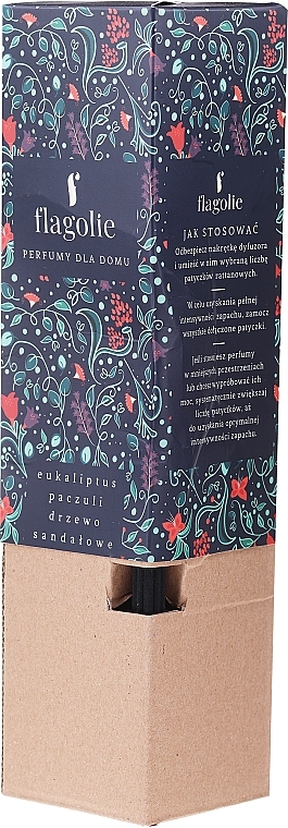 PRZECENA! Dyfuzor zapachowy Eukaliptus, paczula, drzewo sandałowe - Flagolie Home Perfume * — Zdjęcie N1