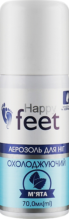 Chłodzący aerozol do stóp z miętą - Happy Feet — Zdjęcie N1