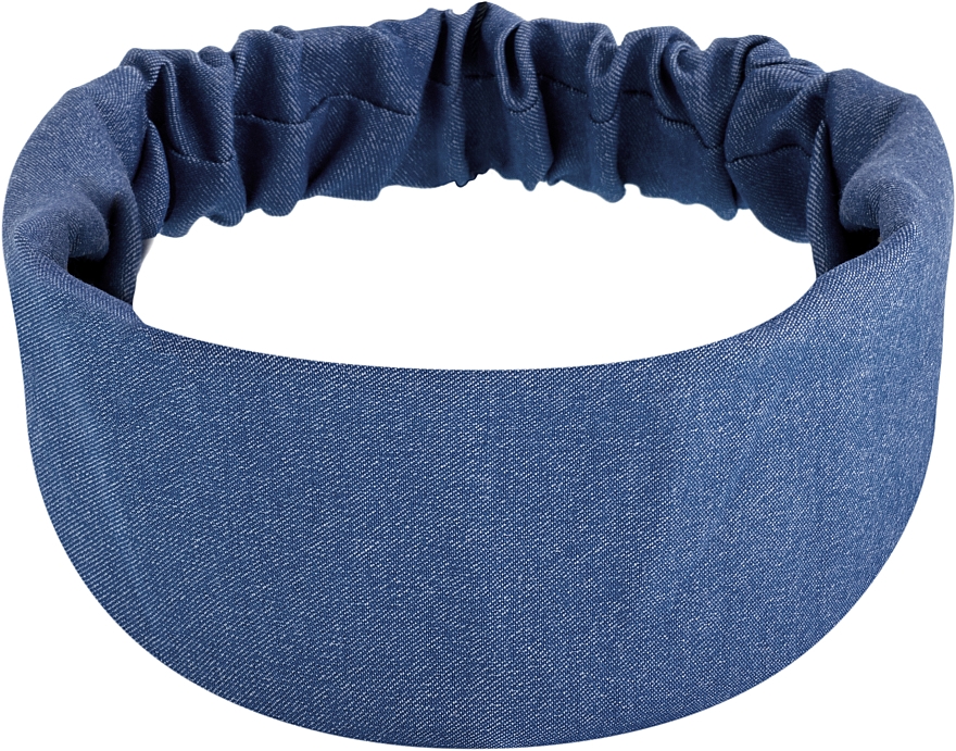Opaska na głowę, prosty denim, niebieska Denim Classic - MAKEUP Hair Accessories — Zdjęcie N1