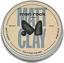 Kup Matowa glinka do stylizacji włosów, mocno utrwalająca - Men Rock Matt Clay High Hold Matt Finish