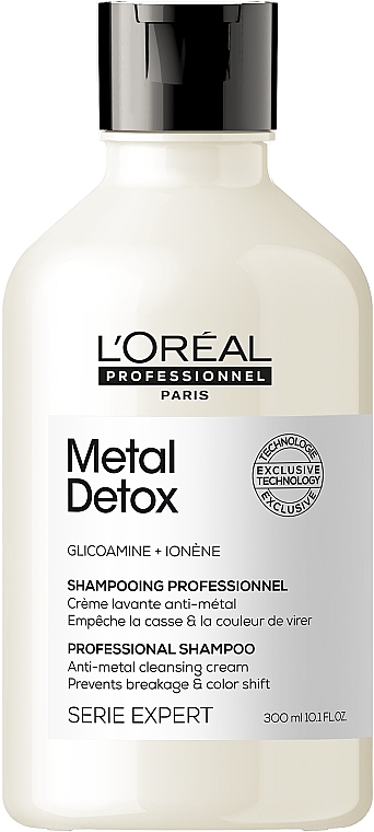 Profesjonalny oczyszczający szampon neutralizujący metaliczne osady na włosach - L'Oréal Professionnel Metal Detox Anti-metal Cleansing Cream Shampoo