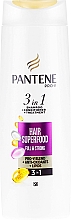Szampon wzmacniający do włosów słabych i cienkich 3 w 1 - Pantene Pro-V Hair Superfood Full & Strong Shampoo — Zdjęcie N1