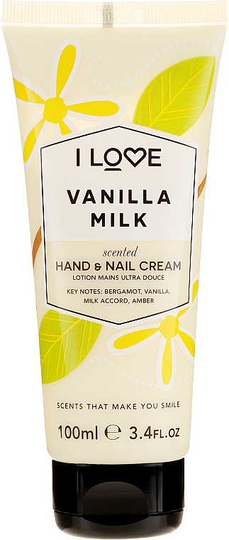 Pachnący krem do rąk Waniliowe mleko - I Love... Vanilla Milk Hand and Nail Cream — Zdjęcie N1