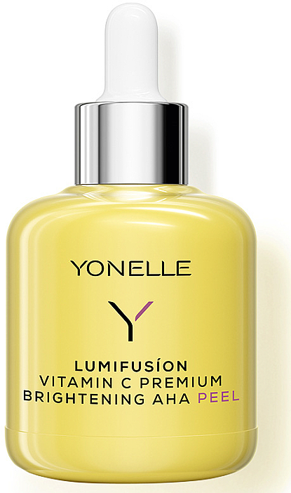 Peeling do twarzy z witaminą C i kwasami AHA o podwójnym działaniu - Yonelle Lumifusion Vitamin C Premium Brightening AHA Peel — Zdjęcie N1