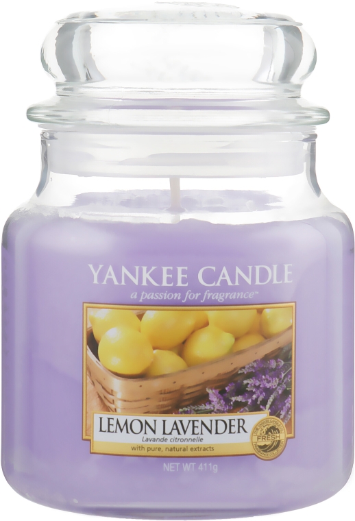 Świeca zapachowa w słoiku - Yankee Candle Lemon Lavender