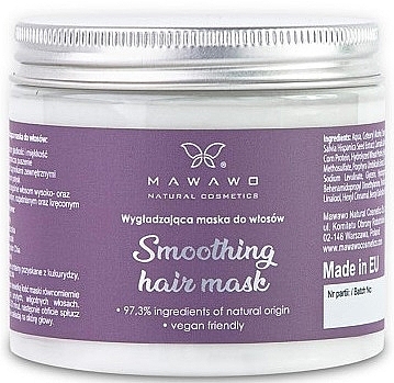 Wygładzająca maska do włosów - Mawawo Smoothing Hair Mask — Zdjęcie N1