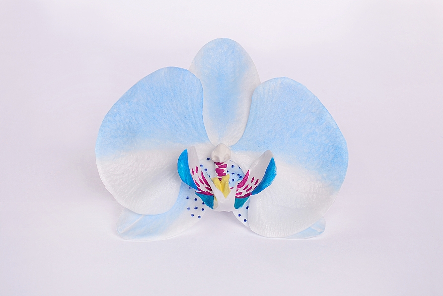 Automatyczna spinka do włosów Niebieska orchidea - Katya Snezhkova — Zdjęcie N1