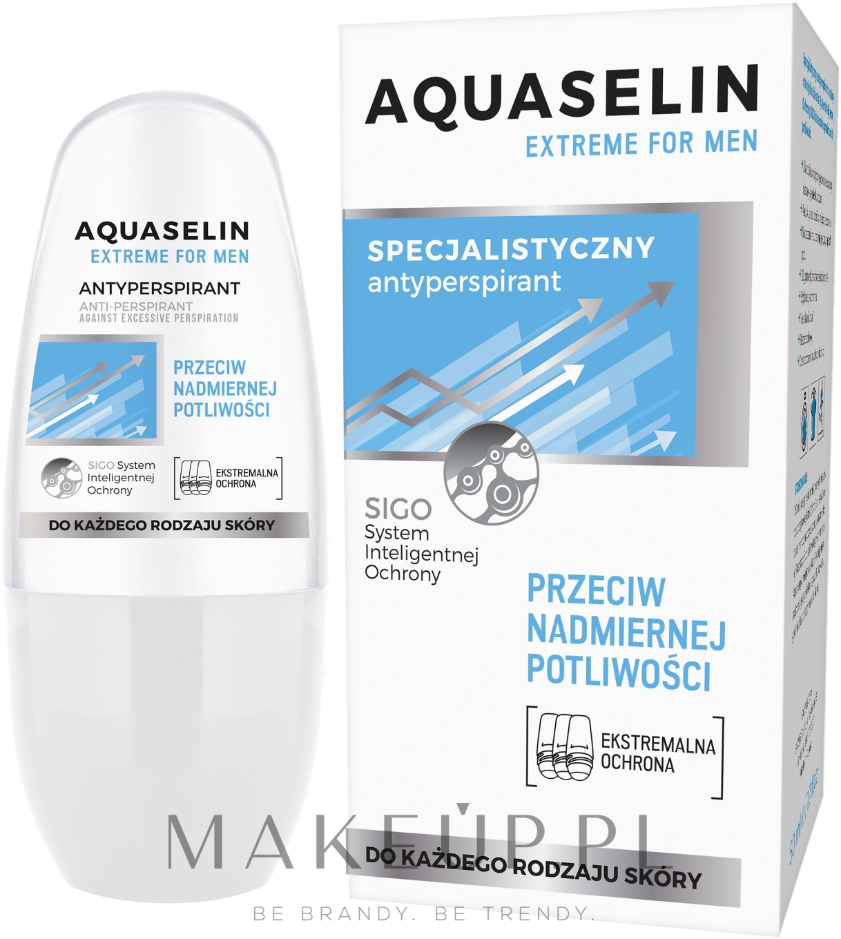 Specjalistyczny antyperspirant w kulce - Aquaselin Extreme Men — Zdjęcie 50 ml