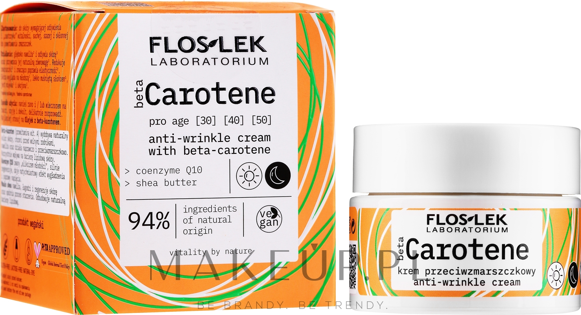 Krem przeciwzmarszczkowy z beta-karotenem - Floslek Beta Carotene Cream — Zdjęcie 50 ml