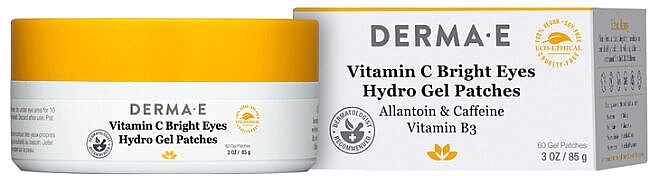 Plastry hydrożelowe z witaminą C - Derma E Vitamin C Bright Eyes Hydro Gel Patches — Zdjęcie N2