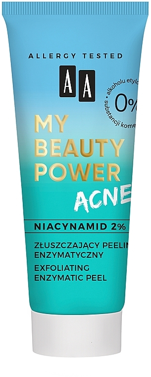 Złuszczający peeling enzymatyczny do twarzy - AA My Beauty Power Acne — Zdjęcie N2